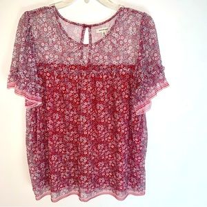 Max Studio Red Top PERFECT Sz L